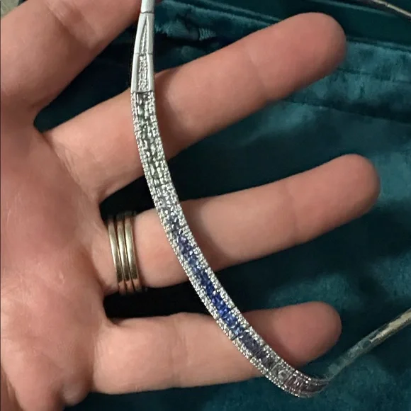 EFFY watercolors sapphire necklace in box - Picture 4 of 8